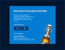 Tablet Screenshot of hacker-pschorr.com